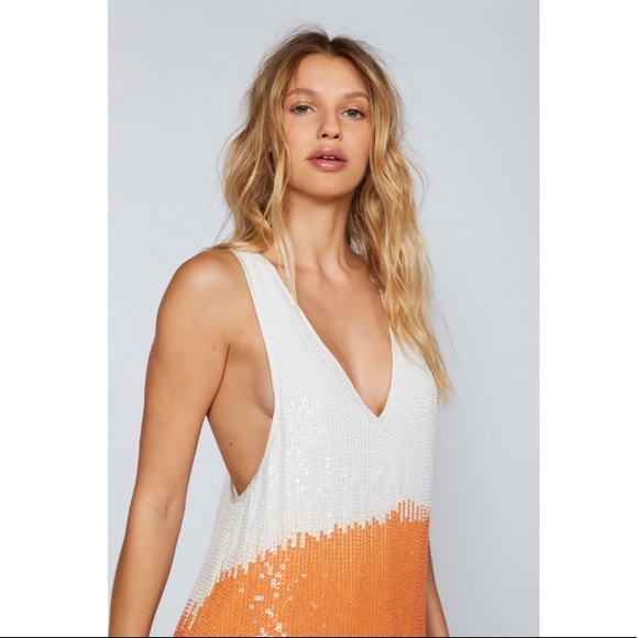 Free People Sequin Mini Tank Dress - Picture 2 of 4